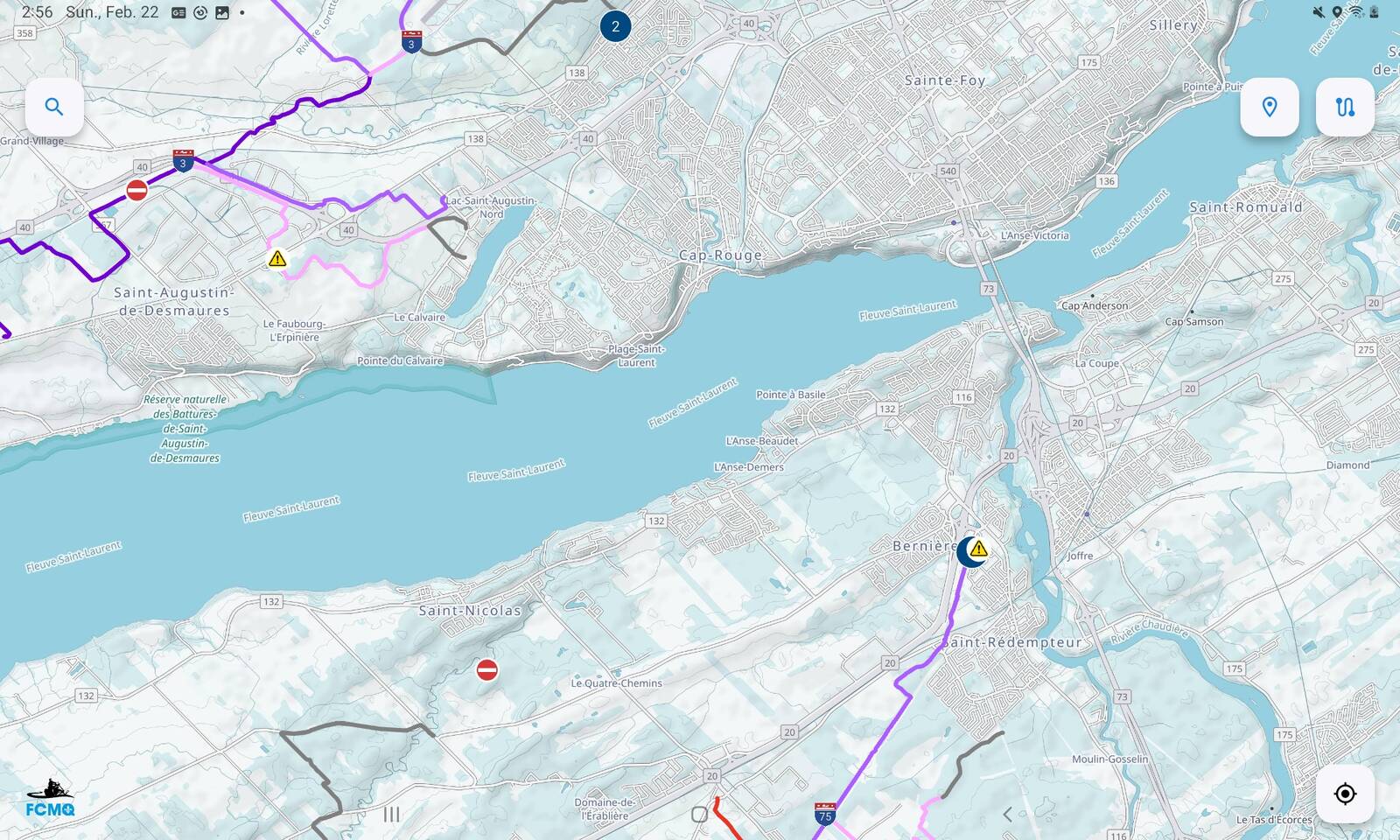 Question about crossing the St Lawrence in Quebec City